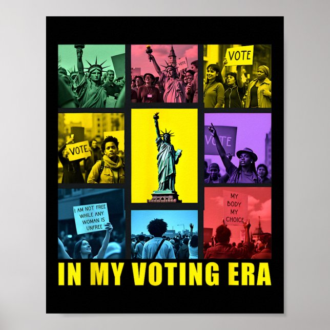 Poster Na Minha Votação Era Harris Wheimer 2024 Presidenc (Frente)