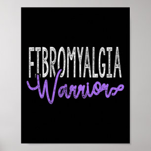 Poster Na moda Fibromialgia Guerreira