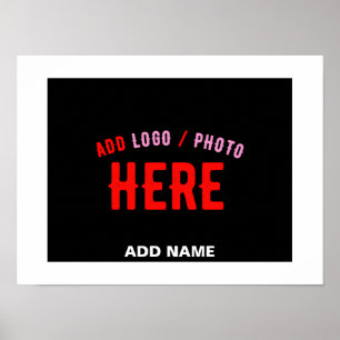 POSTER NA MODA MODERNO PERSONALIZÁVEL NEGRO VERIFICADO CO