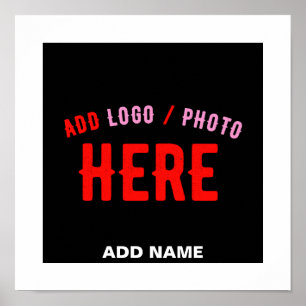 POSTER NA MODA MODERNO PERSONALIZÁVEL NEGRO VERIFICADO CO