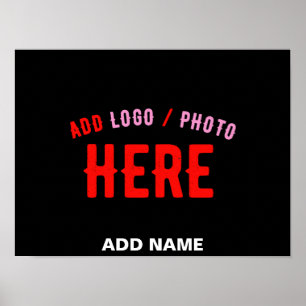 POSTER NA MODA MODERNO PERSONALIZÁVEL NEGRO VERIFICADO CO