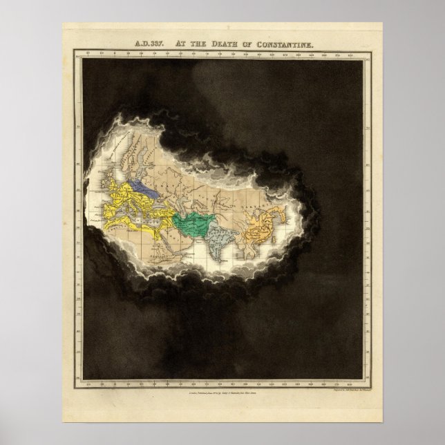 Pôster Na morte de Constantine 337 AD (Frente)