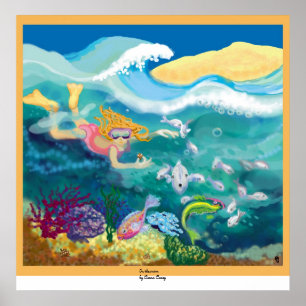 Pôster Na natação