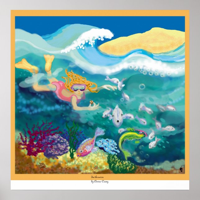 Pôster Na natação (Frente)