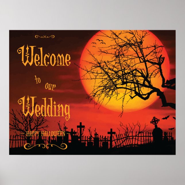 Poster Na noite de Recepção de casamento do Halloween, 24 (Frente)
