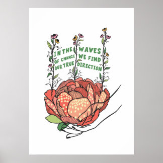 Poster Na onda de mudança encontramos a nossa verdadeira