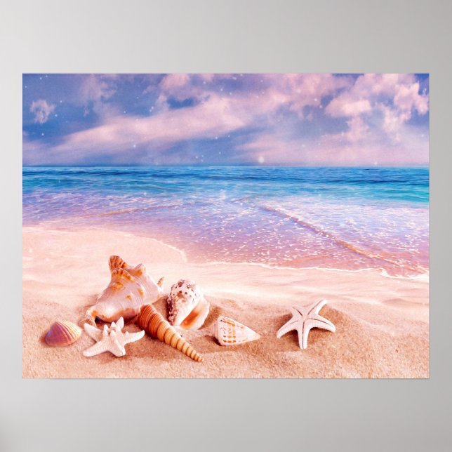 Poster Na praia (Frente)