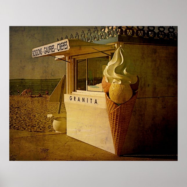 Poster Na praia (Frente)