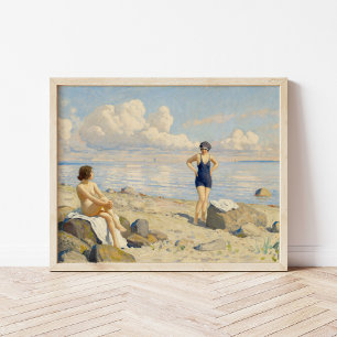 Poster Na praia   Paul Fischer