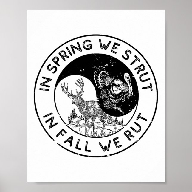 Poster Na Primavera, Começamos Na Queda, Nós Cortamos Saz (Frente)