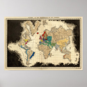 Poster Na Restauração dos Stuarts 1660 AD