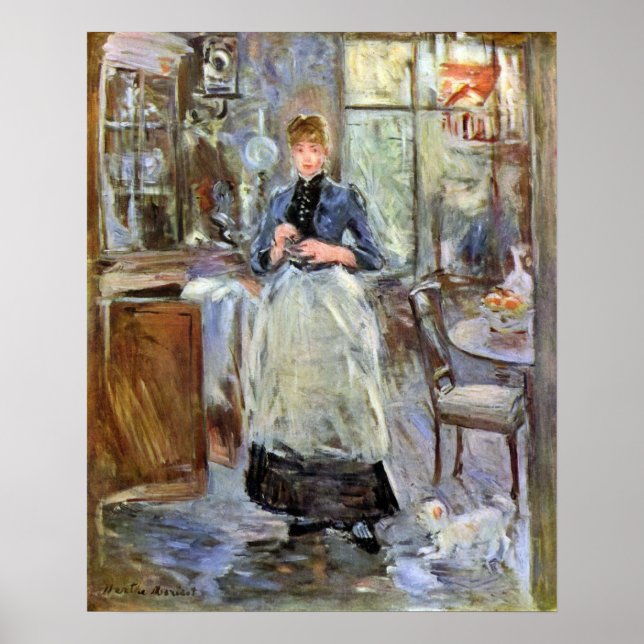 Poster Na sala de jantar de Berthe Morisot (Frente)