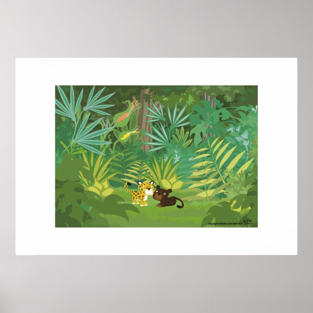 Pôster Na selva (Frente)