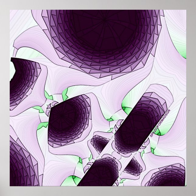 Poster Na sombra da cor Violeta (Frente)