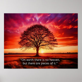 Poster "Na Terra não há céu, mas há pedaços