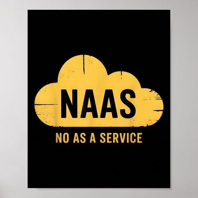 Poster Naas Não Como Um Computador Em Nuvem De Serviço Su (Frente)