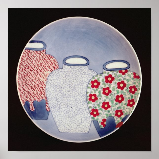 Pôster Nabeshima Dish, Período Edo (Frente)
