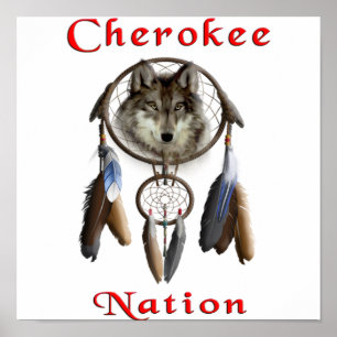 Poster nação cherokee