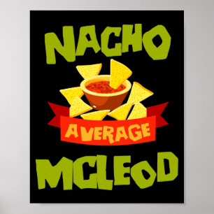 Poster Nacho apelido de aniversário engraçado mcleod