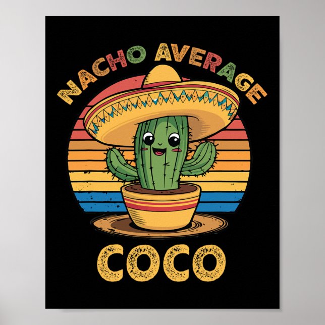 Poster Nacho Average Coco Correspondência Mexicana Cinco  (Frente)