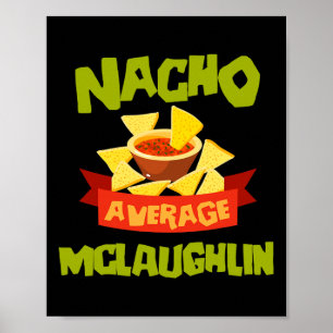 Poster Nacho Average Mclaughlin Aniversário Divertido Per
