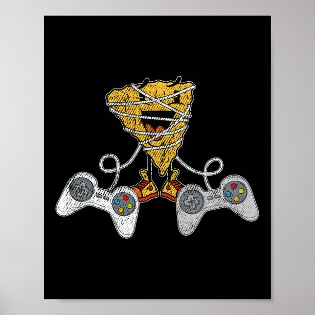 Poster Nacho Gaming Cinco De Mayo Funny Video-game Contro (Frente)