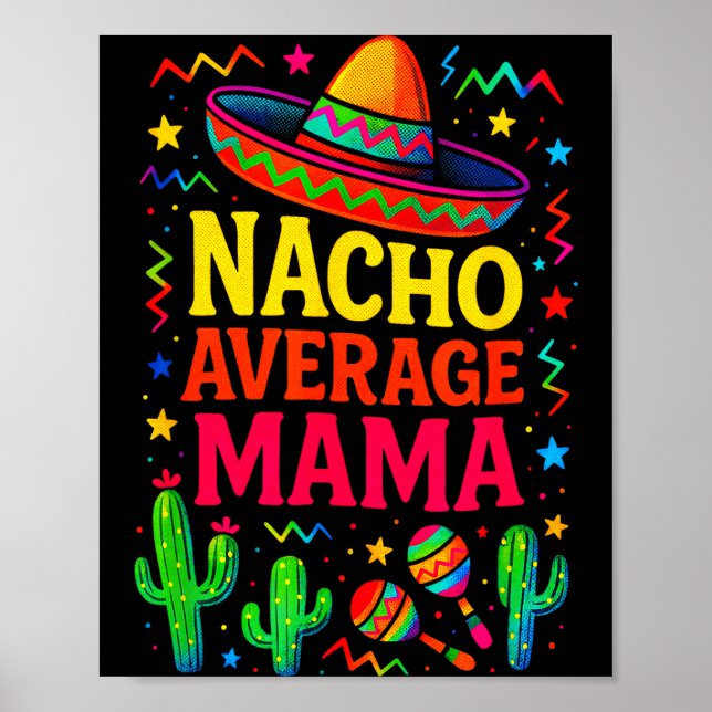 Poster Nacho mãe média - cinco de maio festa divertida Na (Frente)