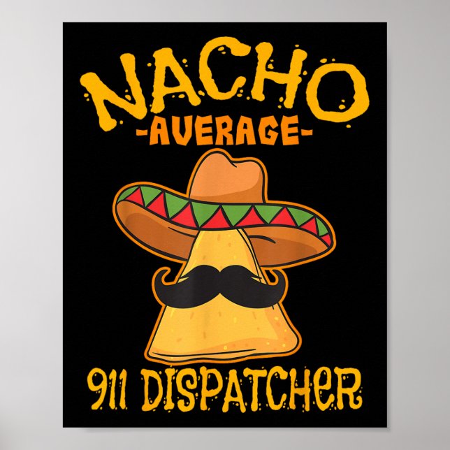 Poster Nacho Média 911 Dispatcher Mexicano Messenger Cin (Frente)