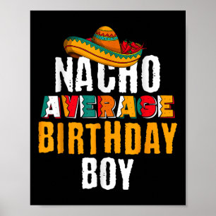 Poster Nacho Média Birthday Boy Cinco De Mayo Engraçado M