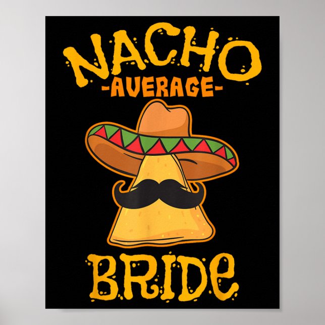 Poster Nacho Média Bride Cinco Mexicanos De Mayo Fiesta (Frente)