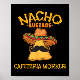 Poster Nacho Média Cafeteria Worker Cinco De Mayo Fiest