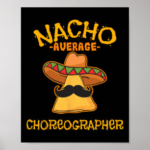 Poster Nacho Média Coreógrafo Cinco De Mayo Dançando
