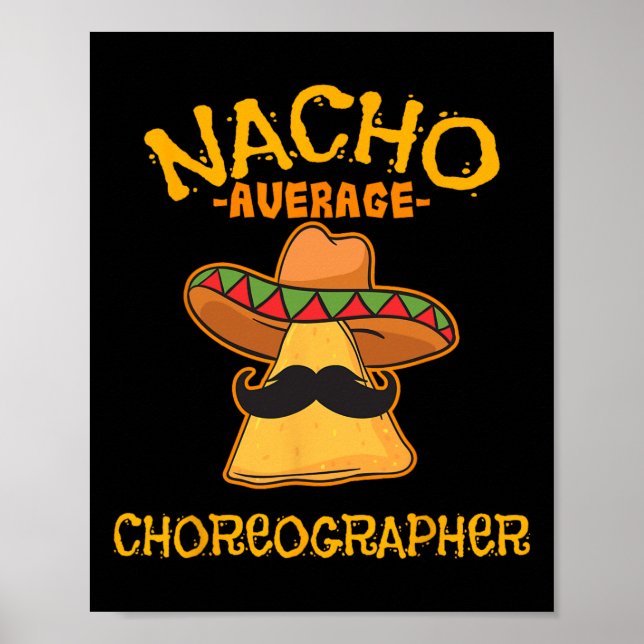 Poster Nacho Média Coreógrafo Cinco De Mayo Dançando (Frente)