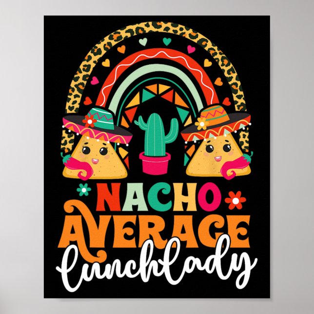 Poster Nacho Média de Almoço Lady Cinco De Mayo México Fi (Frente)