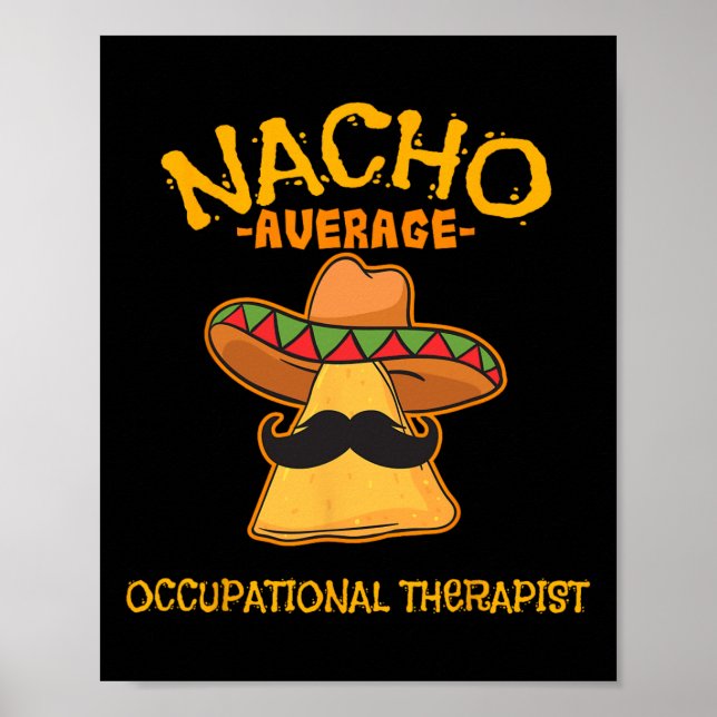 Poster Nacho Média de Terapista Ocupacional Cinco De Mayo (Frente)