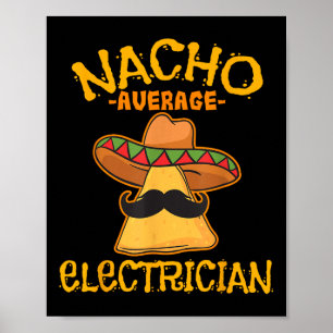 Poster Nacho Média Eletrista Cinco De Mayo Fiesta
