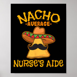 Poster Nacho Média Enfermeira Aide Cinco De Mayo Mexico