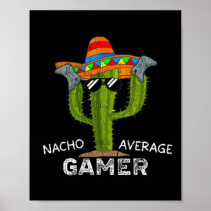 Poster Nacho Média Engraçado Jogo De Vídeo Jogador Jogand