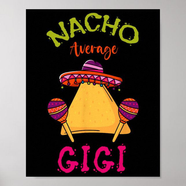 Poster Nacho Média Gigi Mexicano Cinco de Mayo Avó F (Frente)