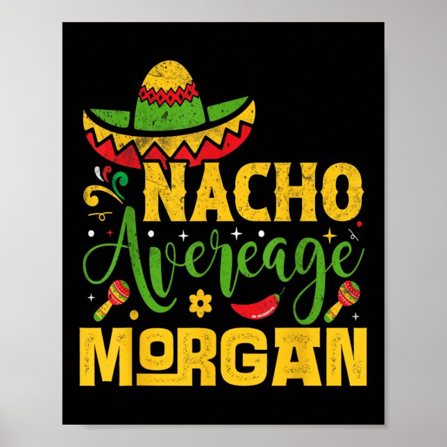 Poster Nacho Média Morgan Custom Name Cinco De Mayo Som (Frente)