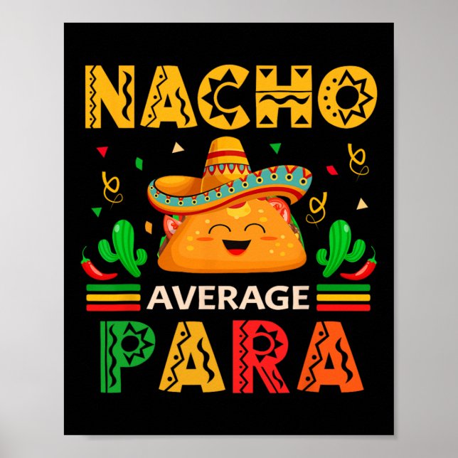 Poster Nacho Média Para Cinco De Mayo Paraprofo Mexicano (Frente)