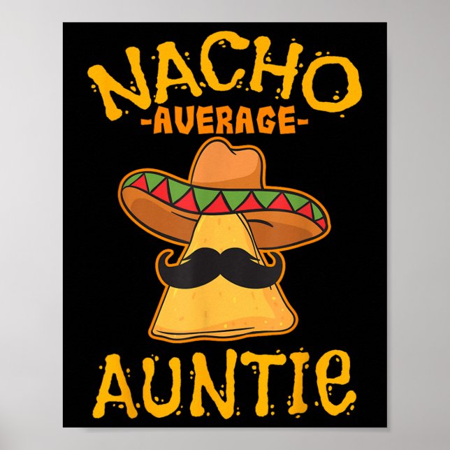 Poster Nacho Média Tia Mexicana Cinco De Mayo Tia Fi (Frente)