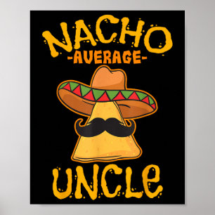 Poster Nacho Média Tio Cinco De Mayo Sombrero Mexicano