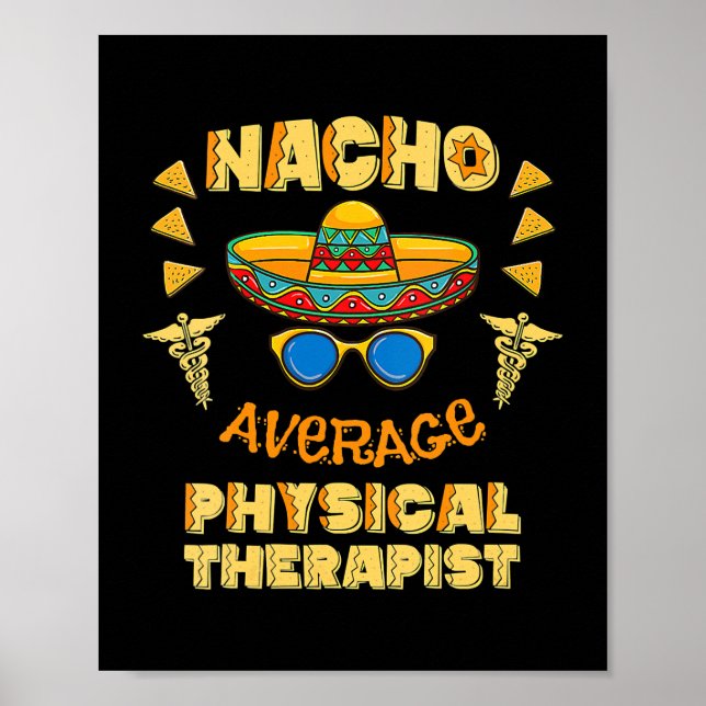 Poster Nacho Terapeuta Físico Médio Cinco De Mayo  (Frente)