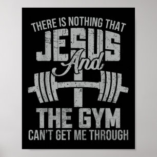 Poster Nada De Jesus E A Malhação Cristã De Gym Workou