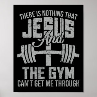 Poster Nada De Jesus E A Malhação Cristã De Gym Workou