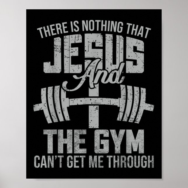 Poster Nada De Jesus E A Malhação Cristã De Gym Workou (Frente)