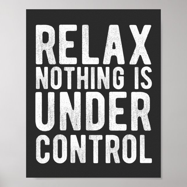 Poster nada está sob controle (Frente)