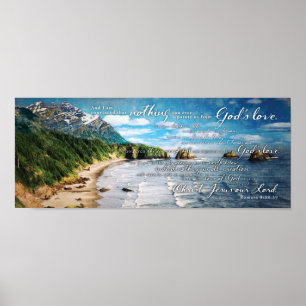 Poster Nada pode separar a Bíblia dos romanos do amor de 