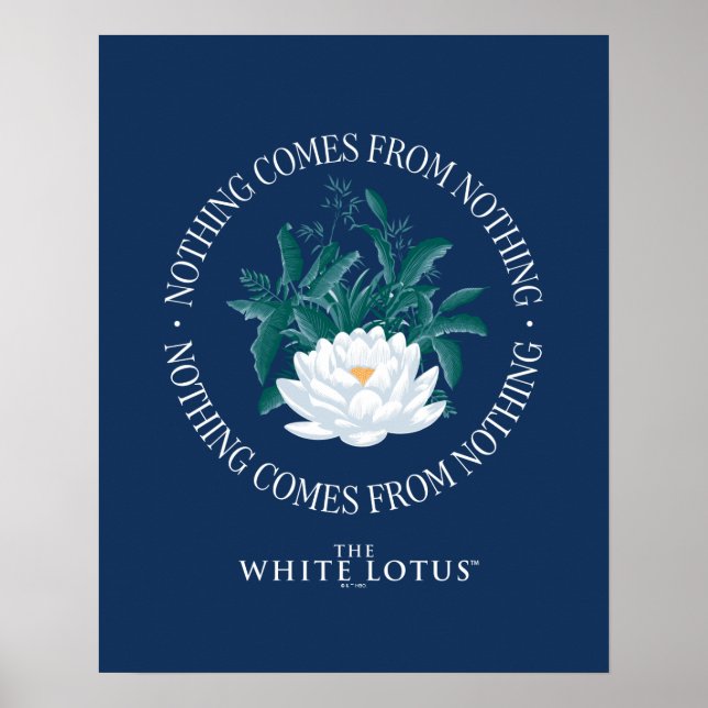 Poster Nada Vem Do Nada - O Lotus Branco (Frente)